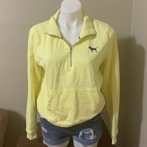 PINK half zip pullover